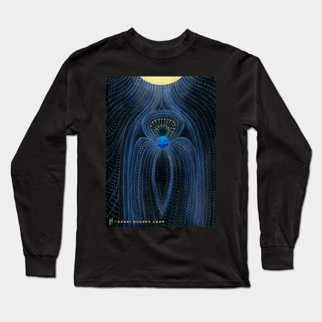 Magnetic Field Long Sleeve T-Shirt by Moss Moon Studio